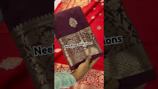 Neeraacollections banarasisarees whatsapp6309421146 pattusareesonlineshoppingwithprice [upl. by Nirro]