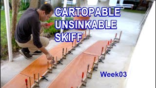 Easy to build Unsinkable Skiff CarTopable and FamilyFriendly Carries 3 Adults OZ Goose week03 [upl. by Rich152]