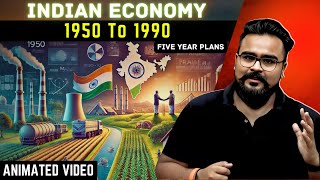 INDIAN ECONOMY 1950 to 1990 class 12 ONE SHOT  GAURAV JAIN [upl. by Menell]