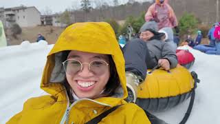 SNOW TUBING AT MASSANUTTEN RESORT VIRGINIA [upl. by Antoni]