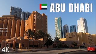 ABU DHABI downtown  Driving in the capital of UAE 4K [upl. by Luciano]