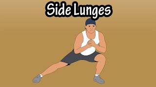 How To Do Side Lunges Exercise For Beginners  Side Lunges With Dumbbell Weight Side Lunge Variation [upl. by Dott]