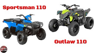 2022 Polaris Outlaw 110 and Polaris Sportsman 110 [upl. by Ydoc]