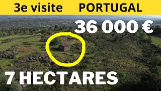 A VENDRE Bergerie au PORTUGAL sur 7 hectares de terrain ferme ruine  maison à acheter au Portugal [upl. by Nilyac551]