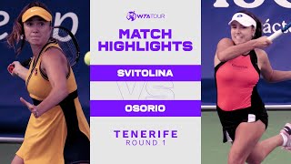 Elina Svitolina vs Camila Osorio  2021 Tenerife Round 1  WTA Match Highlights [upl. by Bac163]