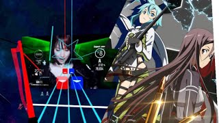 Beat saber in vrchat ignite sao expert Day 2 [upl. by Haroppizt678]