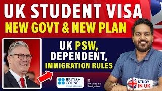 UK Student Visa New Govt amp New Plan  PSW Dependent Immigration Rules  UK Study Visa Update 2024 [upl. by Wagoner]