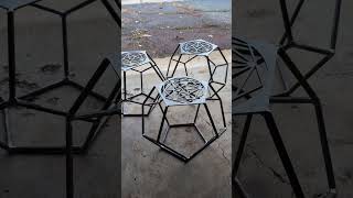 Dodecahedron Chairs outdoorliving outdoorfurniture dodecahedron shumakedesigns solidfirepits [upl. by Eneirda683]