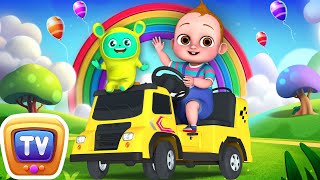 Wheels on the Bus  The Little Builders in Baby Takus World  ChuChuTV Nursery Rhymes amp Kids Songs [upl. by Allyson]