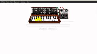 Google Doodle Robert Moog 78th Birthday 22052012 [upl. by Laurita]