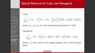 Lecture 3 Part 5 Anisotropic Elasticity [upl. by Imeaj]