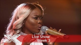 Gifty gets her diva on with Sam Smith’s Lay Me Down  Live Shows Week 3  The X Factor UK 2016 [upl. by Ardnayek35]