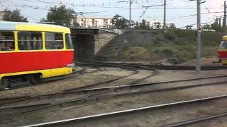 Wolgograd  3x T3SU am Gleisdreieck УлЛипецкая 03082011 [upl. by Shelton]