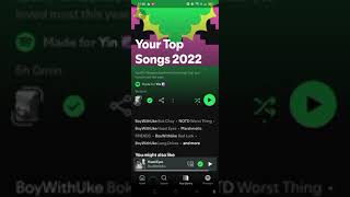 My 2022 Spotify wrapped [upl. by Ulrikaumeko294]