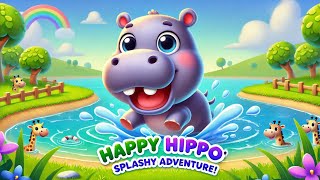 Happy Hippo Song  Nursery Rhymes amp Kids Songs  Kindergarten [upl. by Ailaza]