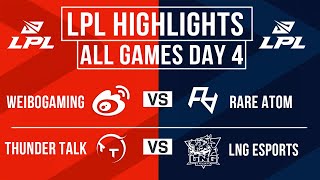 LPL Highlights ALL GAMES Day 4  LPL Spring 2024 [upl. by Fee]