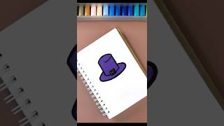 🎩🎩 How to draw Hat  ❤️ Hat Easy Drawing and Sketch Idea hat drawing sketching [upl. by Pearman732]