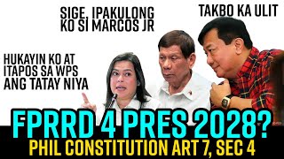 DIGONG wala ng karapatang Maging Pangulo muli ng bansa [upl. by Phelgen194]