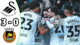 Swansea City vs Rio Ave 30 Highlights  Club Friendly Match 2024 eFootball Game Play [upl. by Darraj98]