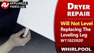 Dryer Making noise amp vibration when running  Leveling Leg issues  Factory Technician Repair [upl. by Valli]