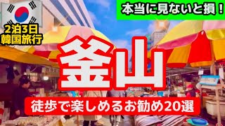 【韓国釜山旅行】韓国の釜山南浦洞BIFF広場チャガルチ市場の今は？定番スポットと穴場スポット見ないと損！完全ガイド20選🇰🇷韓国釜山旅行者必見‼️ [upl. by Adnorrahs]