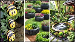 Transform Your Garden Unique Decor Ideas with Ponds Wood Stone amp Upcycled Creations [upl. by Novar]