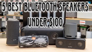 Best 5 Bluetooth Speakers under 100 dollars  2024 Bluetooth speakers Reviews [upl. by Meekar]