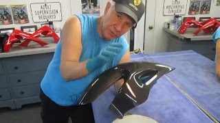 HOW TO SAND BETWEEN CLEAR COATS ON CARBON FIBER PARTS [upl. by Whelan]