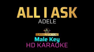 ALL IASK  ADELE Male Key KARAOKEMINUS 1 [upl. by Behl]