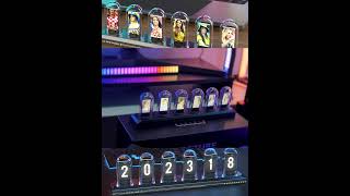 Vastarry Nixie Tube Clock Glow Tube Clock IPS Color Screen Digital Clock [upl. by Ayaladnot]