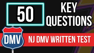 NJ DMV Written Test 2024 50 Key Questions [upl. by Heater]