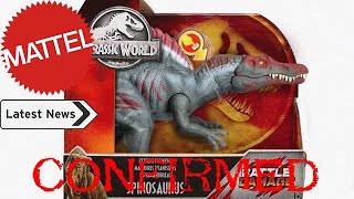 Mattel Battle Damage Spinosaurus Confirmed Mattel Jurassic World News 13 [upl. by Nolham]