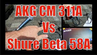 AKG Headset Mic SM 311A vs Shure Beta 58A for Drummers [upl. by Bland]