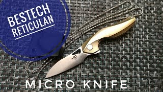 Bestech Reticulan NeckPocket Knife Review Minimalist Micro Knife [upl. by Alliuqahs]