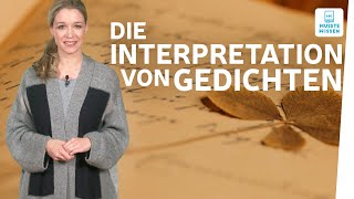 Wie schreibe ich eine Gedichtanalyse I musstewissen Deutsch [upl. by Whelan]