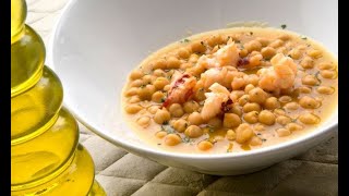 Receta de garbanzos con bogavante  Karlos Arguiñano [upl. by Carlotta]