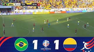 Brésil contre Colombie 11  Copa América 2024™  Résumé de Match [upl. by Raynard966]