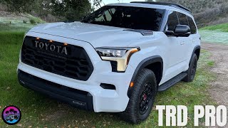 FIRST LOOK 2023 Toyota Sequoia TRD PRO [upl. by Giltzow]