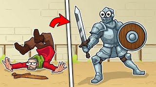 This is Totally Accurate Knight Simulator where peasants become knights or die  Half Sword [upl. by Leraj]