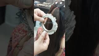 Half ponytail Hairstyle Navratri Hairstyle Tutorial [upl. by Veal]