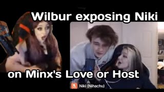 Wilbur hijacks Minxs Love or Host with Niki stream highlights [upl. by Annodal]