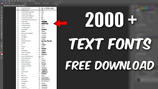 New 2000 Stylish Text Font Style Free Download for Adobe Photoshop 2021 [upl. by Down529]