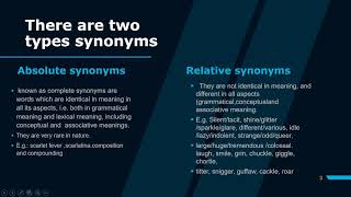 Synonymy and types [upl. by Nallij]