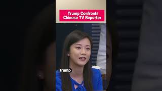 Trump confronts Chinese Phoenix TV reporter [upl. by Herries154]