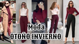 MODA EN ROPA PARA OTOÑO INVIERNO 20242025 OUTFITS EN TENDENCIA [upl. by Onaivatco]