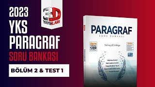 TYT Paragraf Soru Bankası Bölüm 02 Test 01 Soru Çözümleri [upl. by Cost]