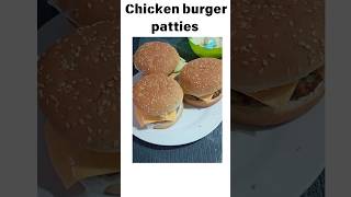 chicken burger patties recipe juicy chicken patties at home shortsvideo viralvideo foryou [upl. by Ynamrej]