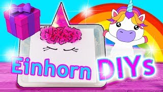 7 Einhorn Geschenkideen für die BFF  mega niedliche Einhorn DIY Ideen zum selber machen  DIY Kids [upl. by Arvin312]