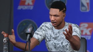 NBA 2K18 My Career  Signed with Jordan Brand PS4 Pro 4K Gameplay [upl. by Atiuqin]