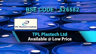 TPL PLASTECH LTD  Available at Low Price  Investing  Finance  Share Market  Share Guru Weekly [upl. by Dorian]